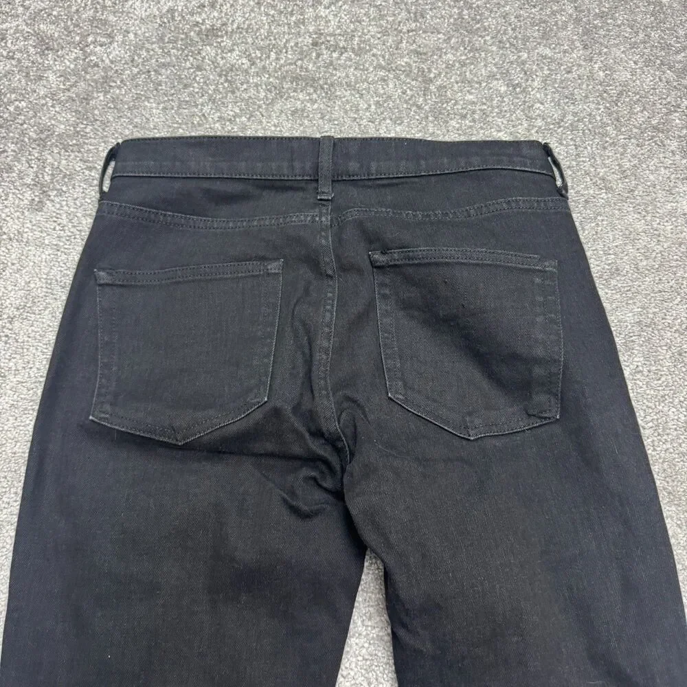 Everlane The High Rise Straight Leg Denim Jeans Mens 28 Regular Black Dark Wash